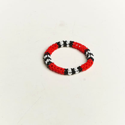 Pulseira Cobra Coral de Miçanga Povo Waura