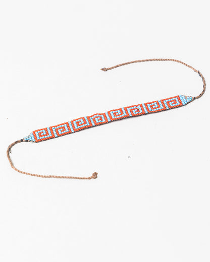 Pulseira Indígena de Miçanga Ajustável Povo Wai-Wai