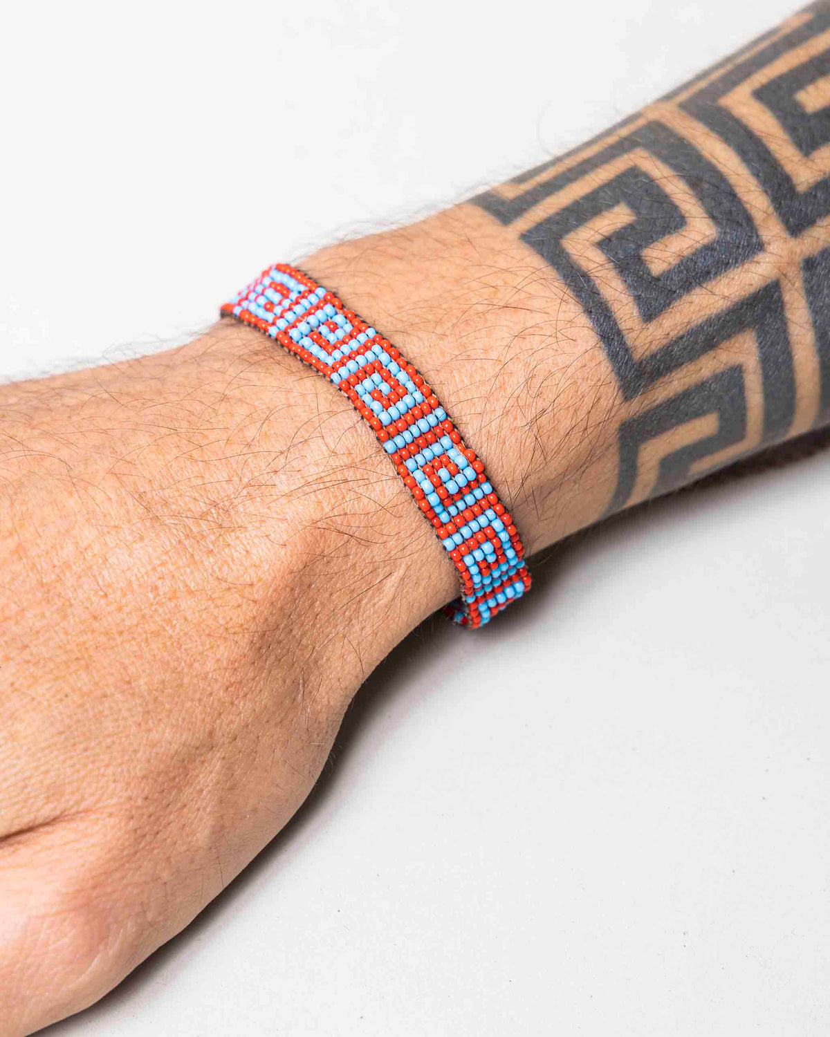 Pulseira Indígena de Miçanga Ajustável Povo Wai-Wai