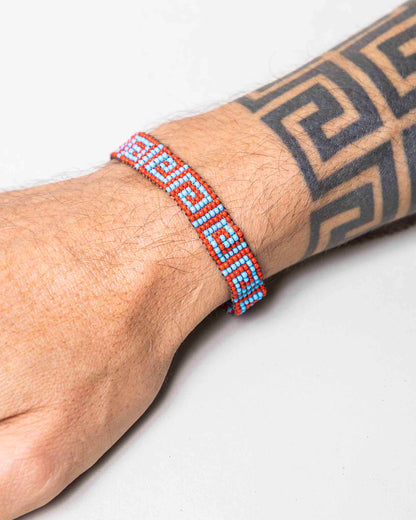 Pulseira Indígena de Miçanga Ajustável Povo Wai-Wai