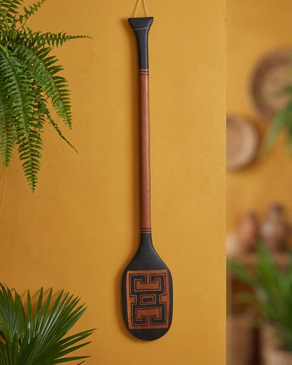 Remo decorativo de Madeira Povo Kayabi