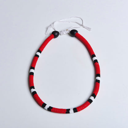 Colar Cobra Coral de Miçanga Povo Waura