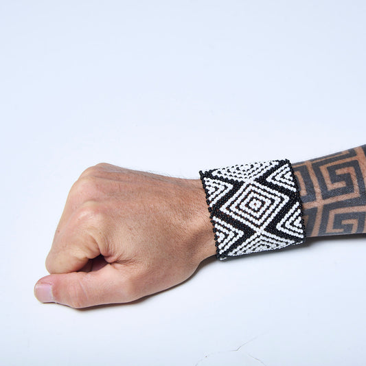 Pulseira de Miçanga fio Elástico Povo Waura