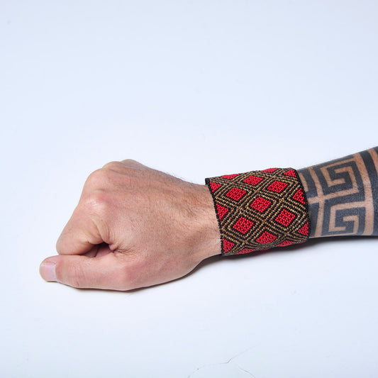 Pulseira de Miçanga fio Elástico Povo Waura