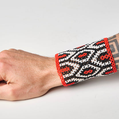 Pulseira de Miçanga fio Elástico Povo Waura