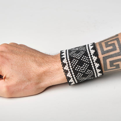 Pulseira de Miçanga fio Elástico Povo Waura