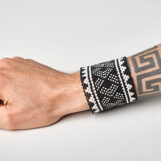 Pulseira de Miçanga fio Elástico Povo Waura