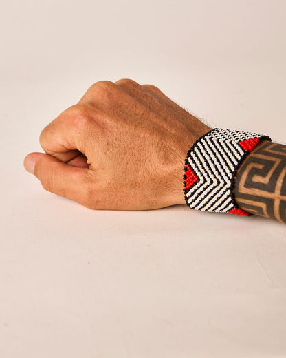 Pulseira de Miçanga fio Elástico Povo Waura