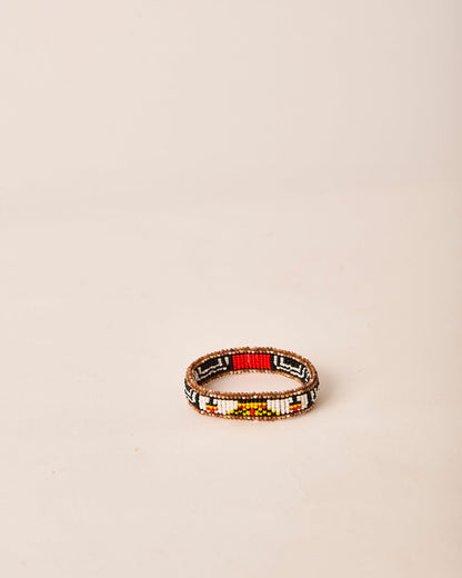 Pulseira de Miçanga Fio Elástico Povo Waura