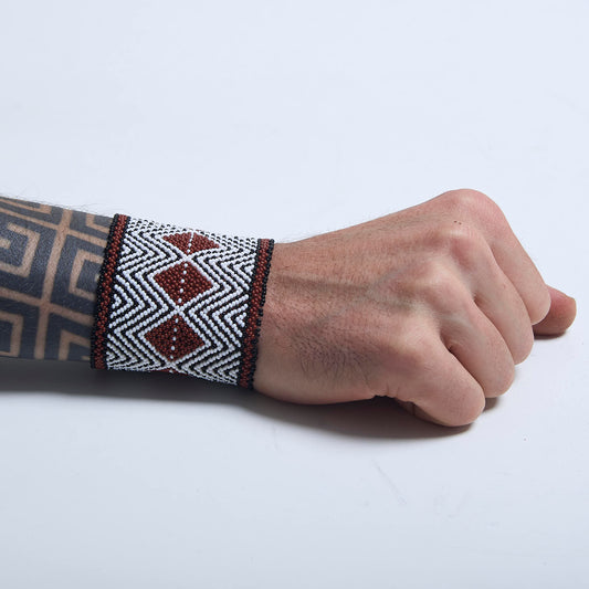 Pulseira de Miçanga fio Elástico Povo Waura