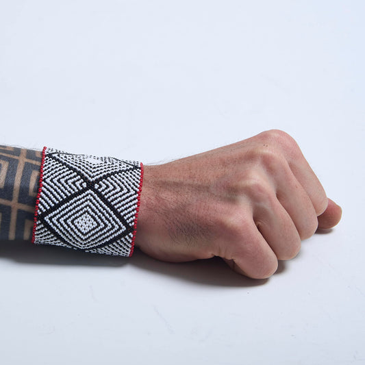 Pulseira de Miçanga fio Elástico Povo Waura