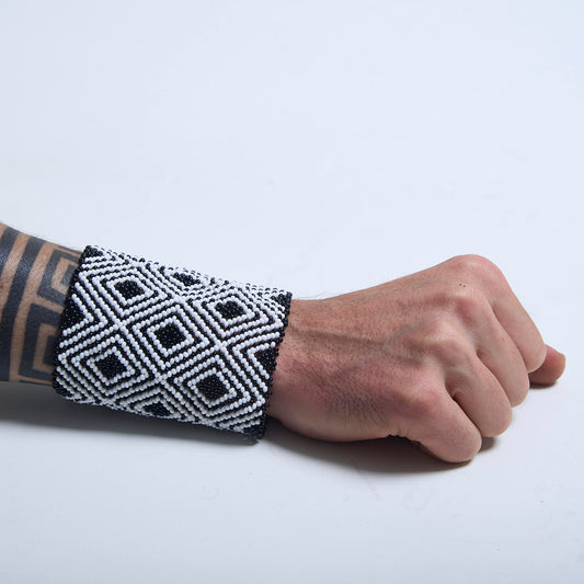 Pulseira de Miçanga fio Elástico Povo Waura