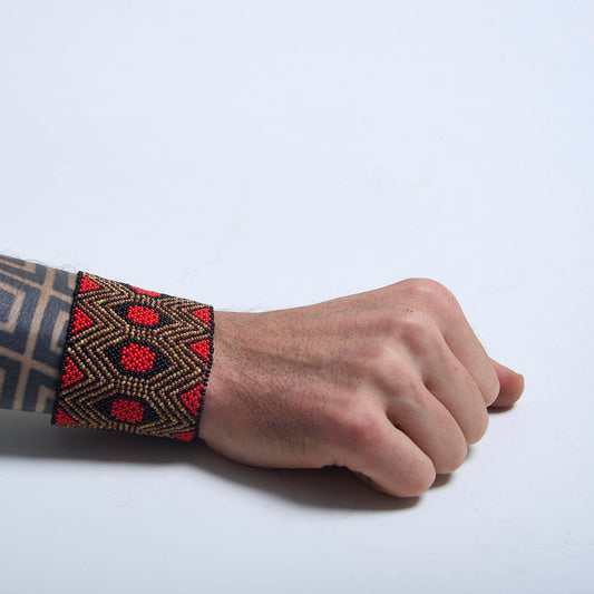 Pulseira de Miçanga fio Elástico Povo Waura