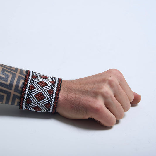 Pulseira de Miçanga fio Elástico Povo Waura