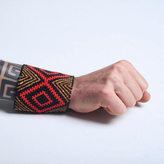 Pulseira de Miçanga fio Elástico Povo Kamayurá