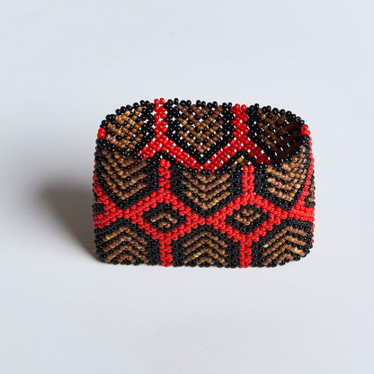 Pulseira de Miçanga fio Elástico Povo Waura