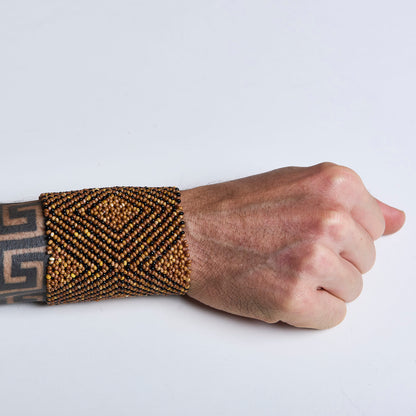 Pulseira de Miçanga fio Elástico Povo Waura