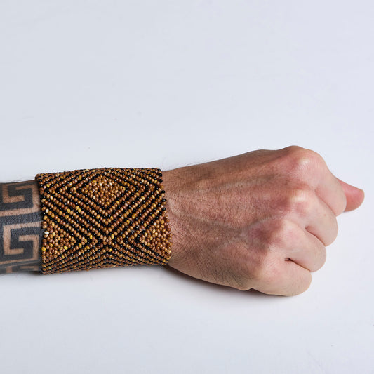 Pulseira de Miçanga fio Elástico Povo Waura