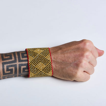 Pulseira de Miçanga fio Elástico Povo Waura