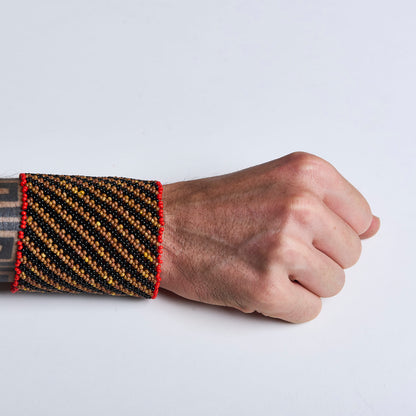 Pulseira de Miçanga fio Elástico Povo Waura