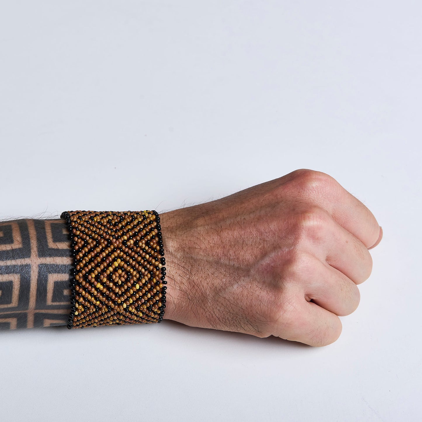 Pulseira de Miçanga fio Elástico Povo Waura