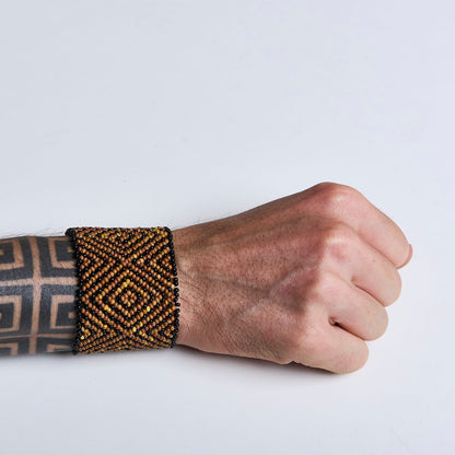 Pulseira de Miçanga fio Elástico Povo Waura