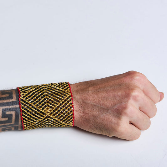 Pulseira de Miçanga fio Elástico Povo Waura