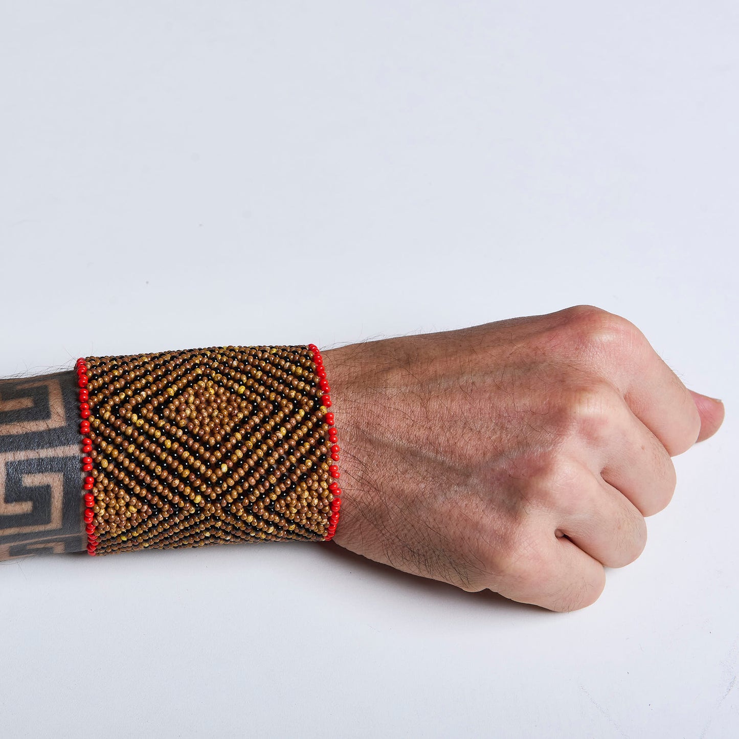 Pulseira de Miçanga fio Elástico Povo Waura