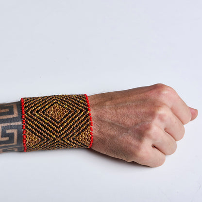 Pulseira de Miçanga fio Elástico Povo Waura