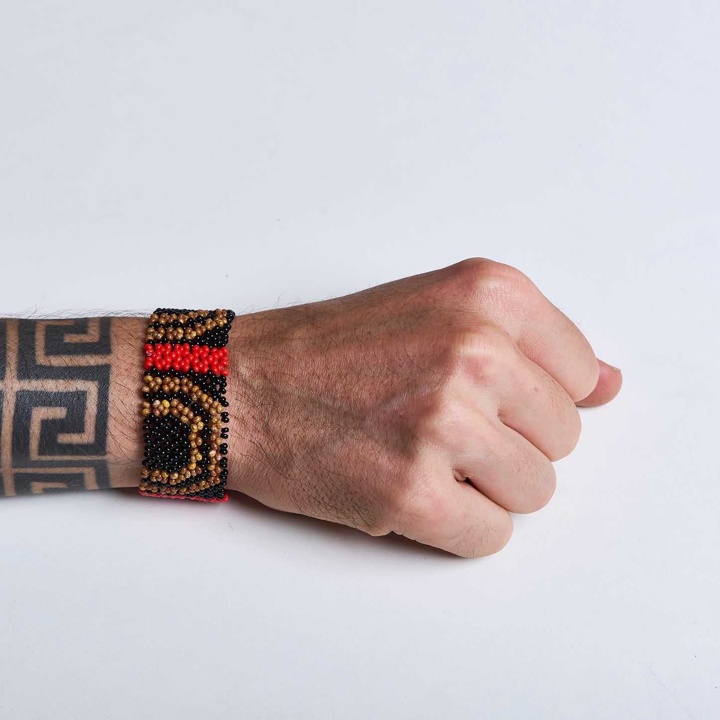 Pulseira de Miçanga fio Elástico Povo Waura