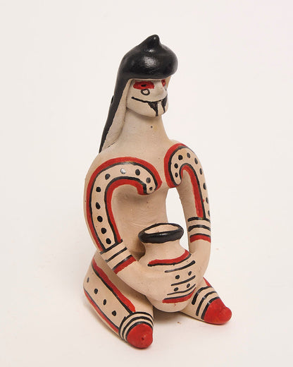 Boneca de Cerâmica Ritxoko Povo Karajá