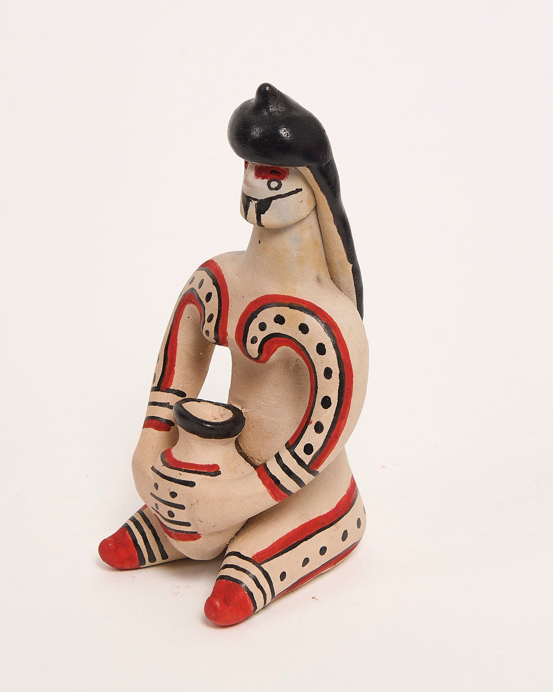 Boneca de Cerâmica Ritxoko Povo Karajá