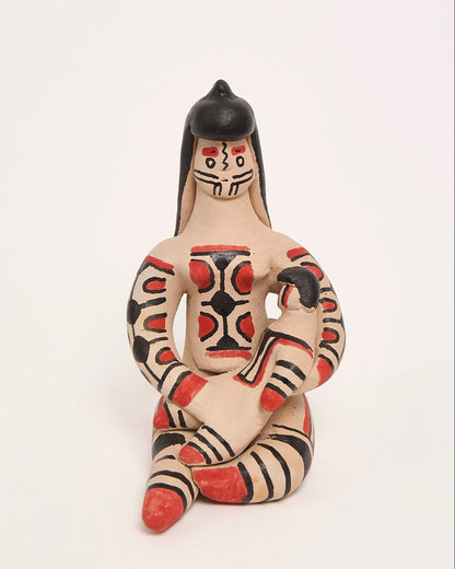 Boneca de Cerâmica Ritxoko Povo Karajá