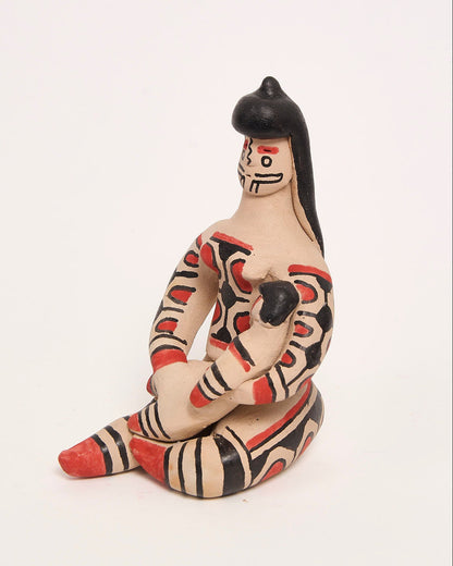 Boneca de Cerâmica Ritxoko Povo Karajá