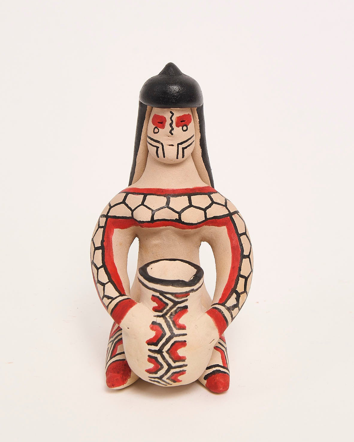 Boneca de Cerâmica Ritxoko Povo Karajá
