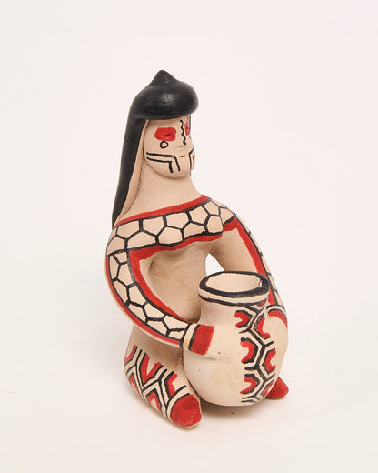 Boneca de Cerâmica Ritxoko Povo Karajá