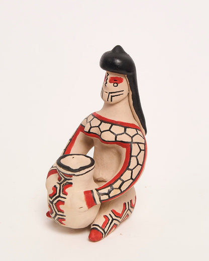 Boneca de Cerâmica Ritxoko Povo Karajá