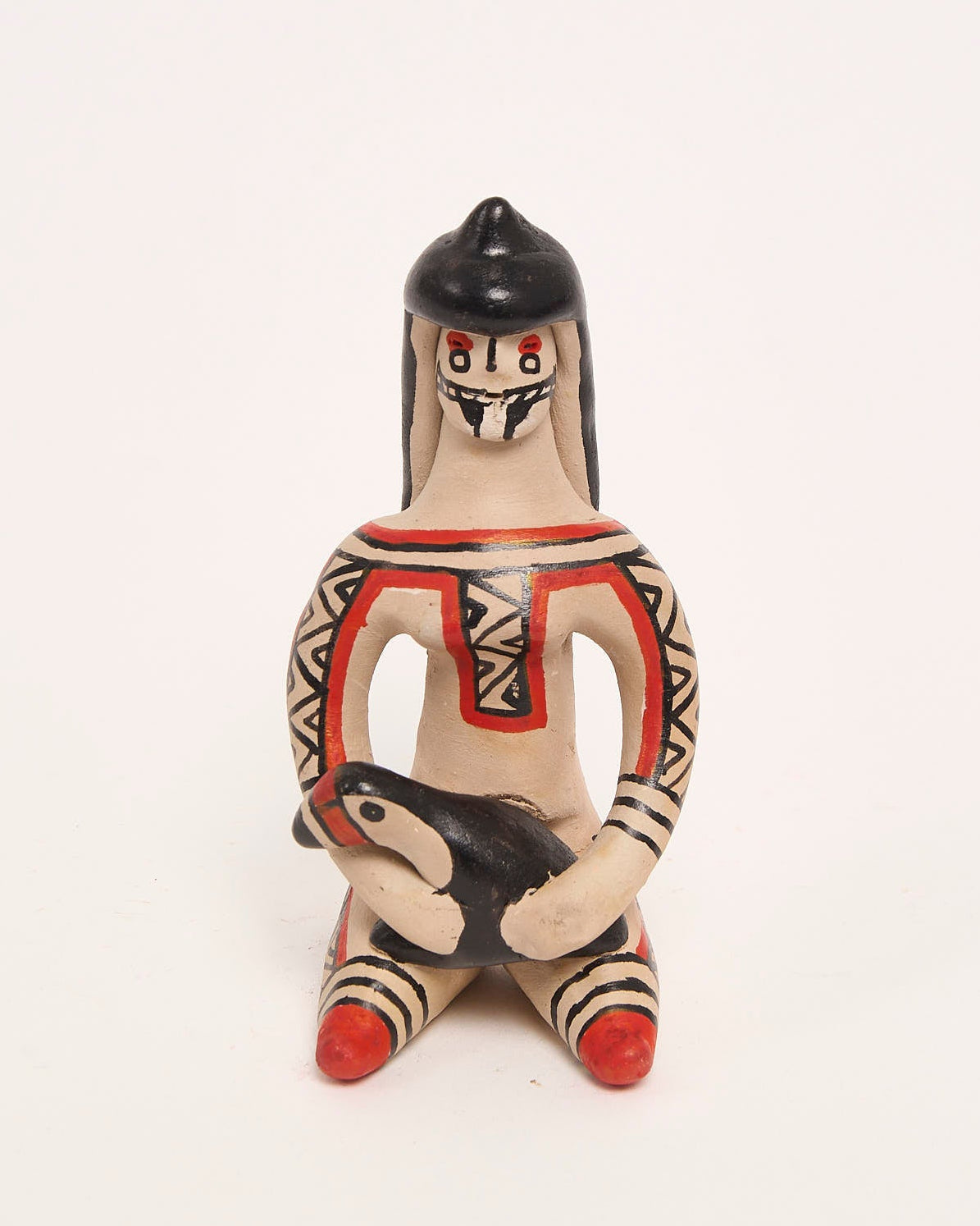 Boneca de Cerâmica Ritxoko Povo Karajá