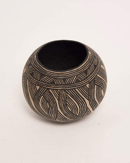 Pote decorativo com Grafismo Asurini