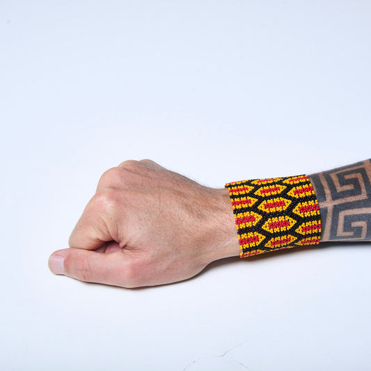 Pulseira de Miçanga fio Elástico Povo Waura