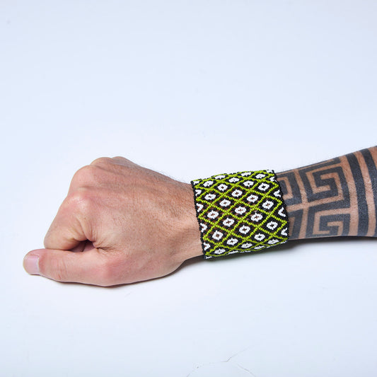 Pulseira de Miçanga fio Elástico Povo Waura