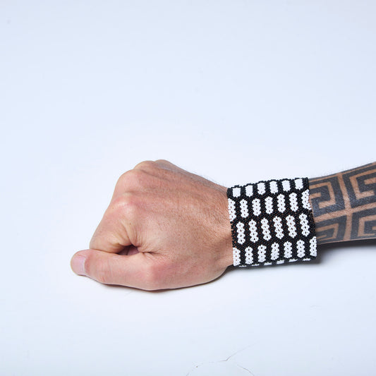 Pulseira de Miçanga fio Elástico Povo Waura