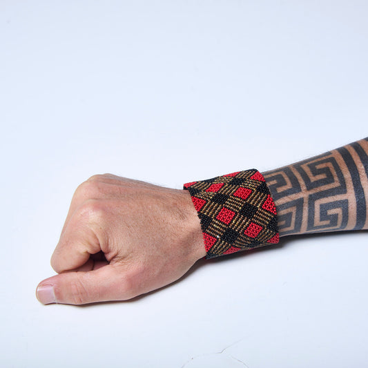 Pulseira de Miçanga fio Elástico Povo Waura