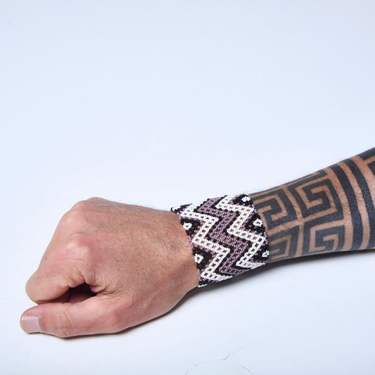 Pulseira de Miçanga fio Elástico Povo Waura