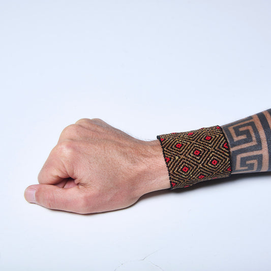 Pulseira de Miçanga fio Elástico Povo Waura