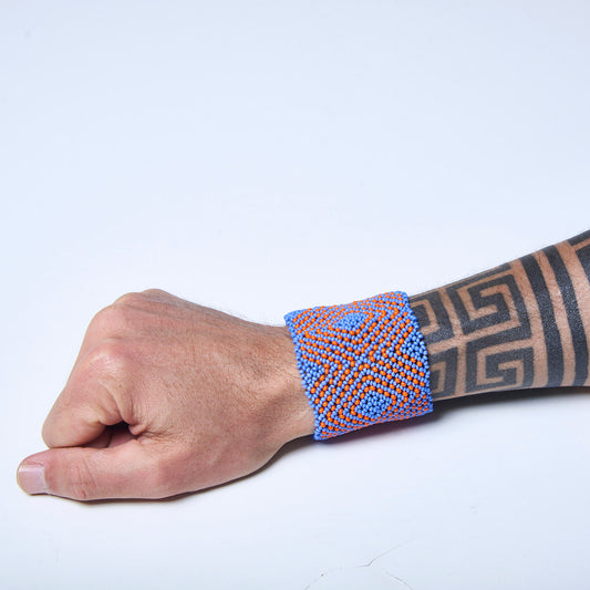 Pulseira de Miçanga fio Elástico Povo Waura