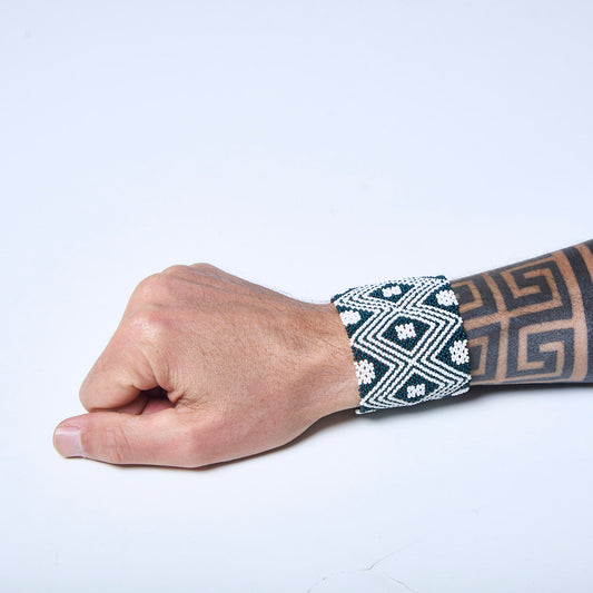 Pulseira de Miçanga fio Elástico Povo Waura
