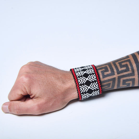 Pulseira de Miçanga fio Elástico Povo Waura