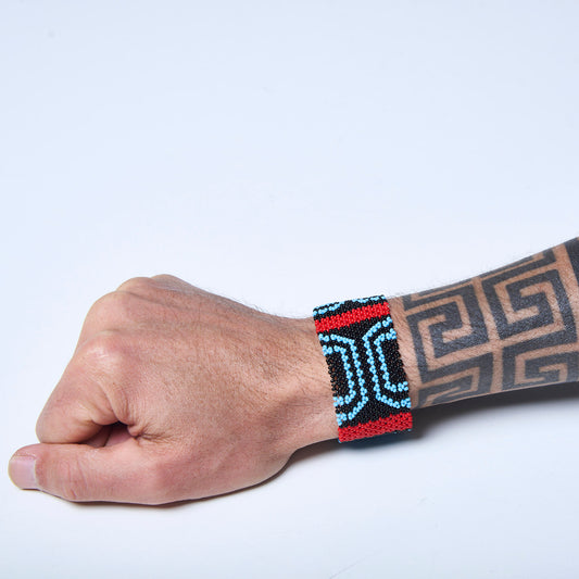 Pulseira de Miçanga fio Elástico Povo Waura