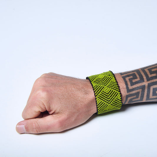Pulseira de Miçanga fio Elástico Povo Waura